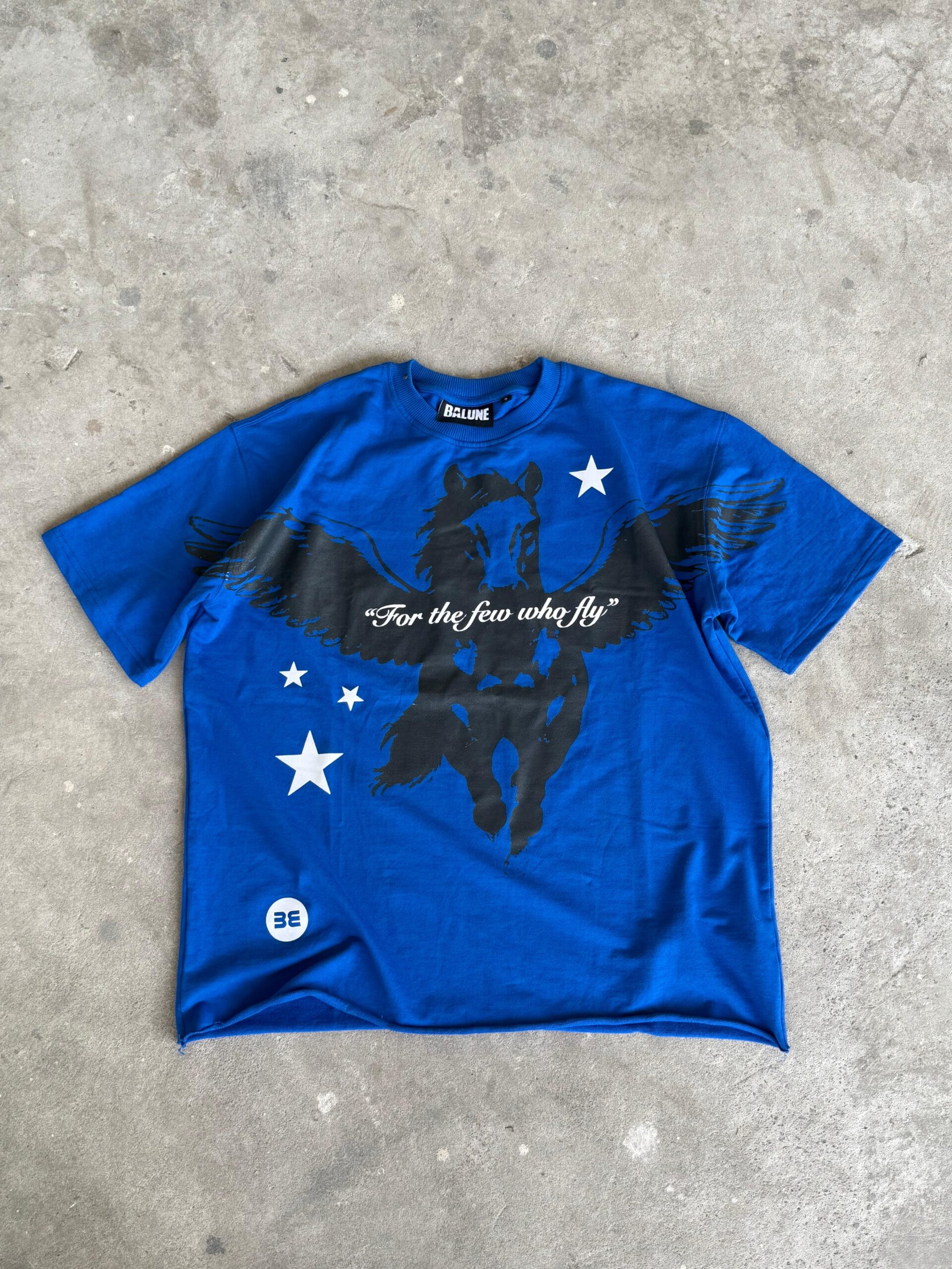 Pegasus Oversized Tee in Royal Blue